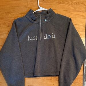 Nike Charcoal Half-Zip Sweatshirt